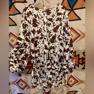 Cow print dress